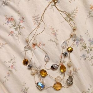 Vibrant layered beaded necklace